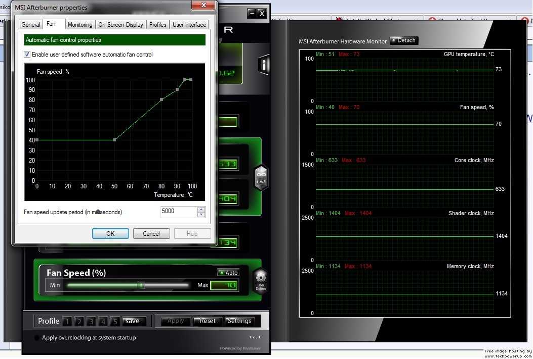 Тонкая настройка программы для разгона видеокарт msi afterburner