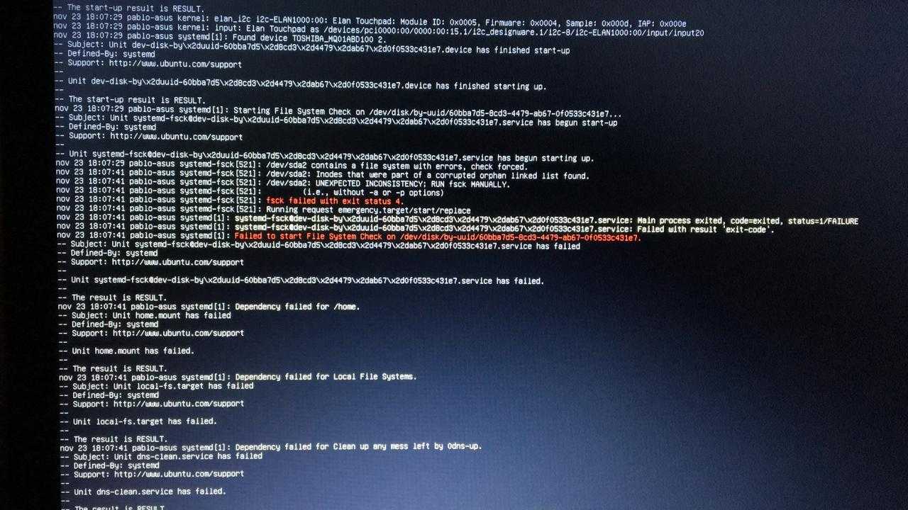 Failed to start service not found. Линукс сбой файловой системы. Команда System file check. Как запустить команду fsck. Systemd файл.
