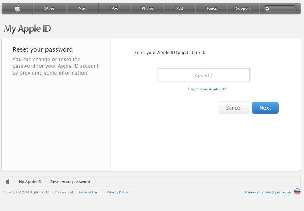 Support.apple.com/iphone/restore на экране - как убрать