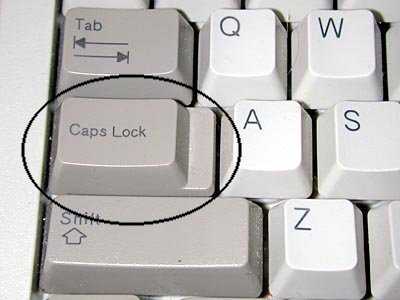 Где находится кнопка caps lock и зачем она нужна