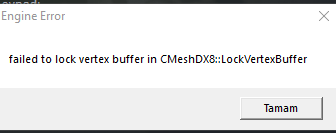 Способы исправления ошибки «failed to lock vertex buffer in cmeshdx8»