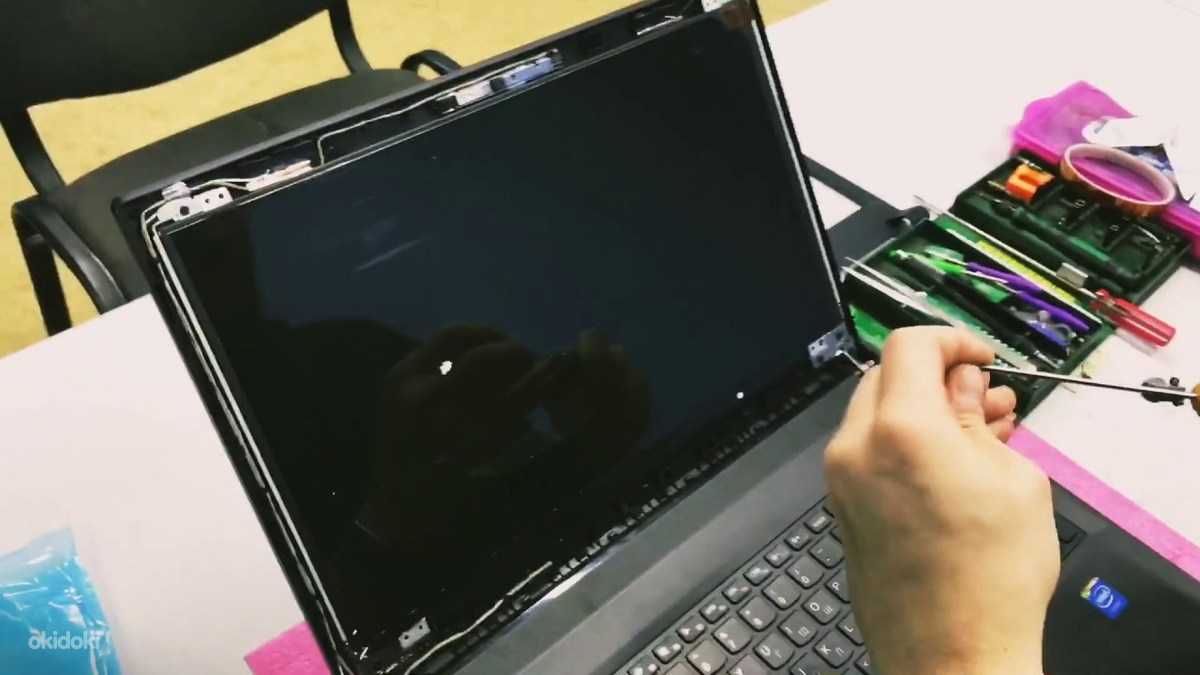 Ремонт и замена матрицы экрана ноутбука