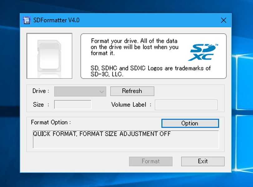 Встроенные в Windows инструменты для форматирования накопителей, включая SD-карт, правильно выполняют свои функции далеко не всегда Чтобы не потерять важные данные и продлить срок службы флешки, пользуйтесь специальной программой – SDFormatter