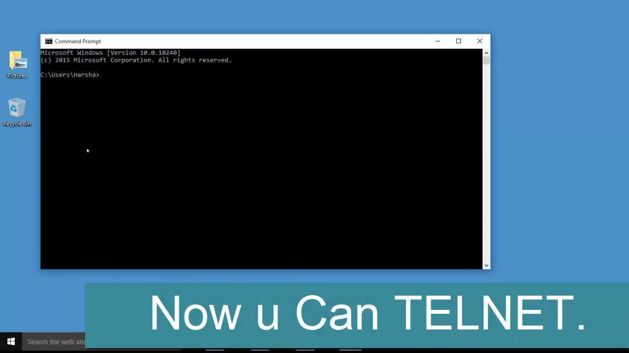 Как включить telnet-сервер в windows 10