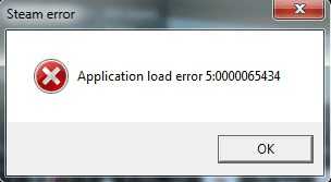 Ошибка application error (application load error 5:0000065434): как исправить проблему в steam? :: syl.ru