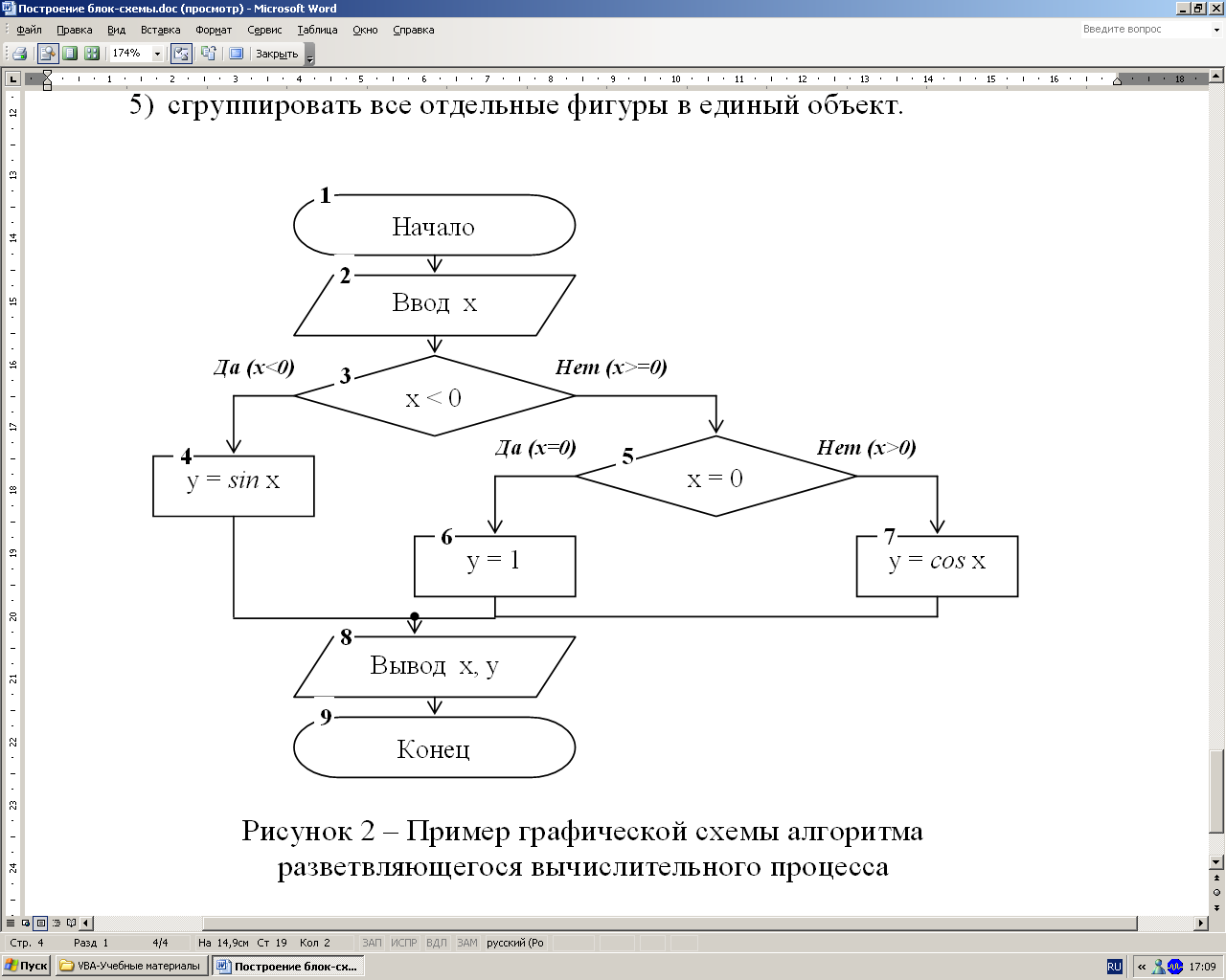 Создание блок схем