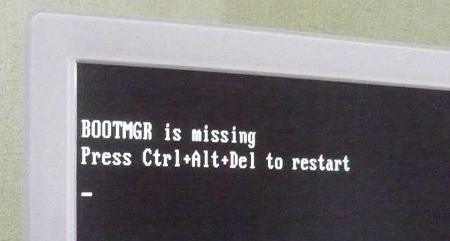 Как исправить «bootmgr is missing press ctrl+alt+del to restart» при загрузке windows