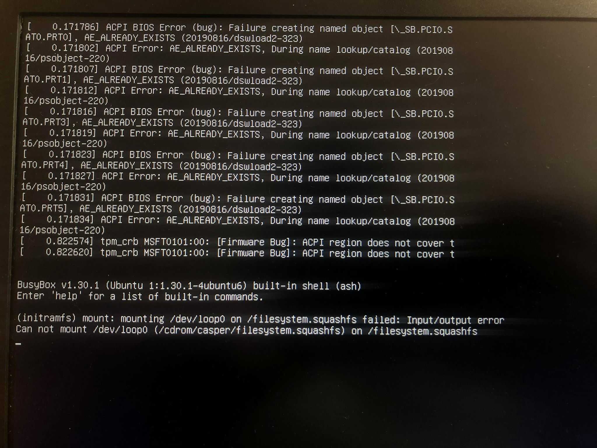 Linux error codes
