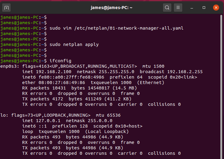Как настроить несколько сетевых интерфейсов в ubuntu 18.04