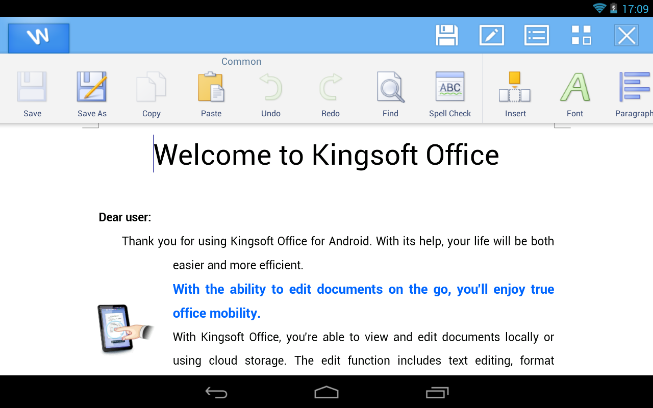 Как открыть документ на телефоне? использование kingsoft office