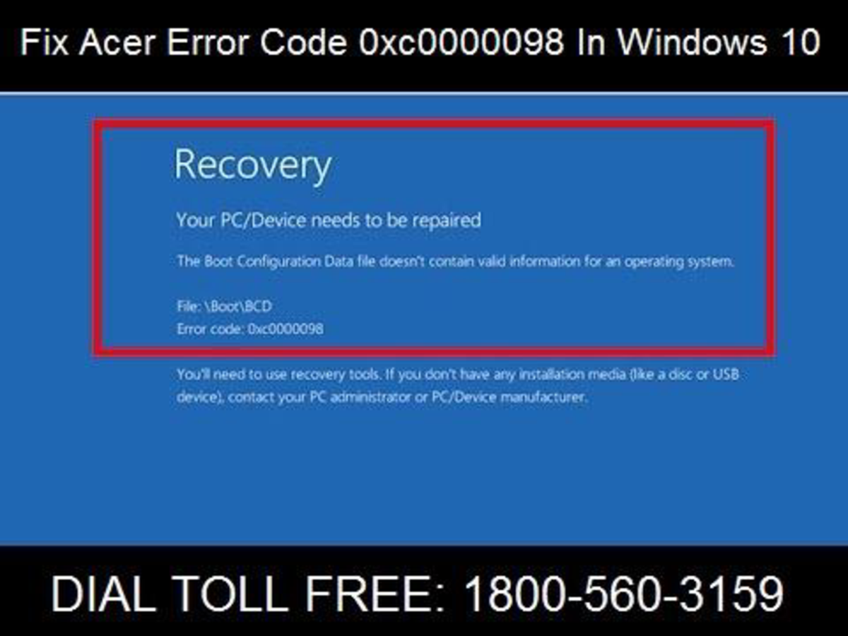 Как исправить ошибку 0xc0000098 при запуске windows 7/8/10?