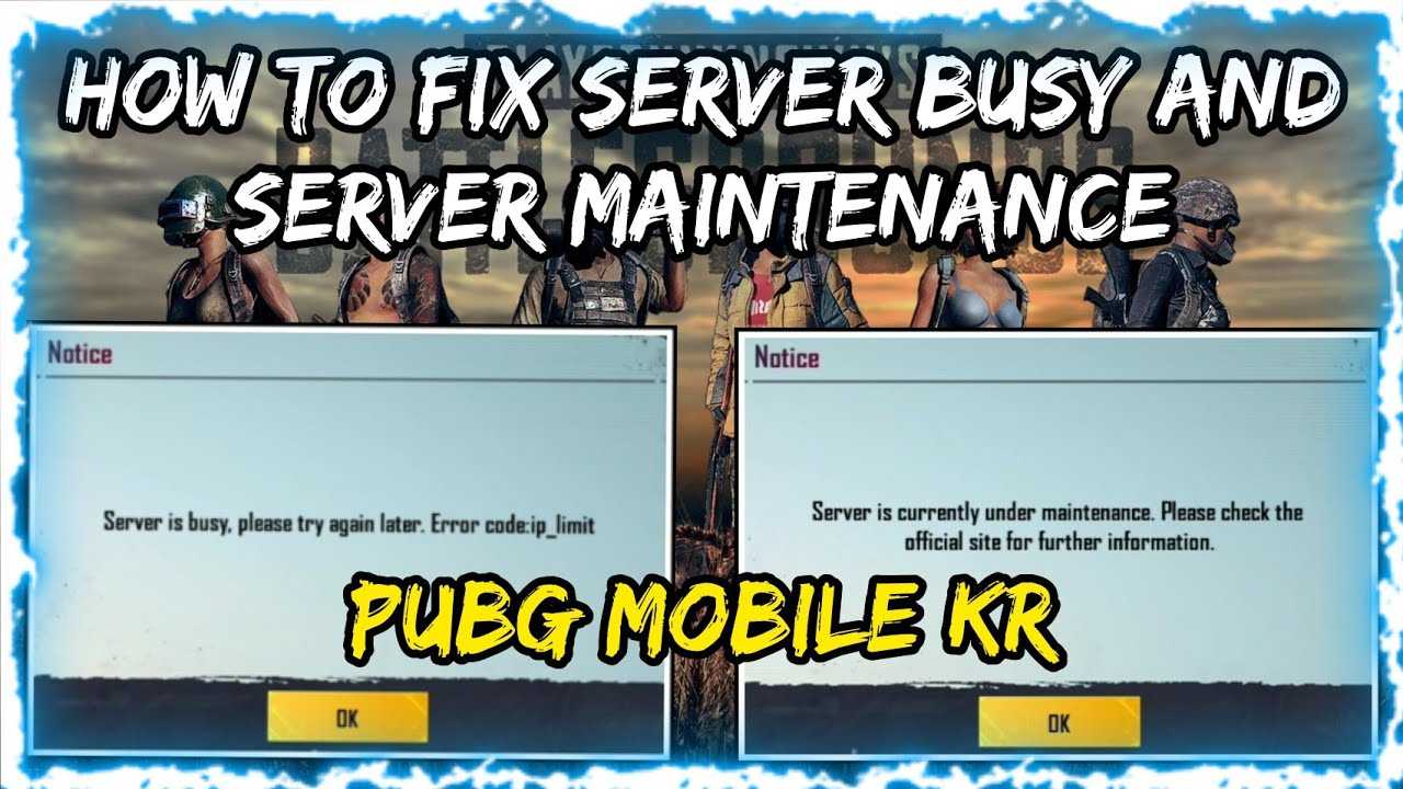 Fix the "servers are too busy at the moment" error on pubg - techisours