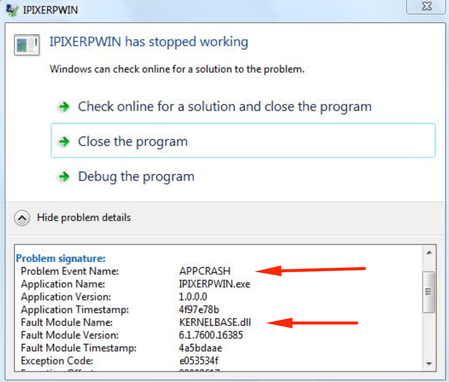 Appcrash ошибка как исправить windows 7 – инструкция