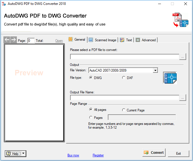 Конвертируем файл pdf в dwg