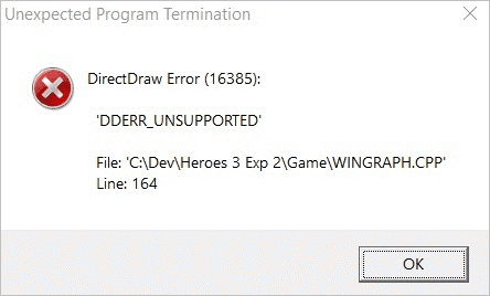 Что делать, если при запуске старой игры на windows 10 появляется ошибка directdraw