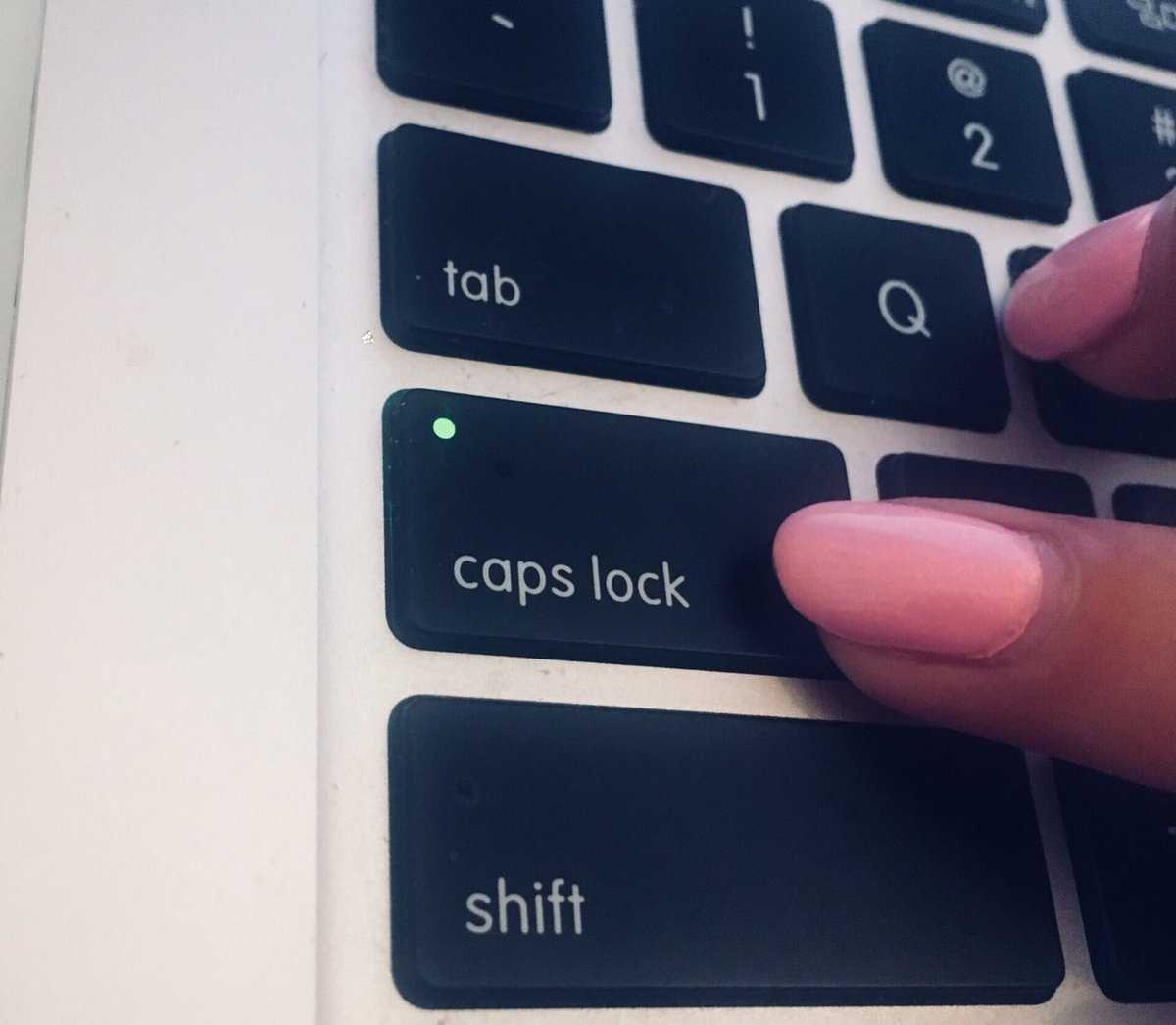 Включение и отключение caps lock с помощью shift