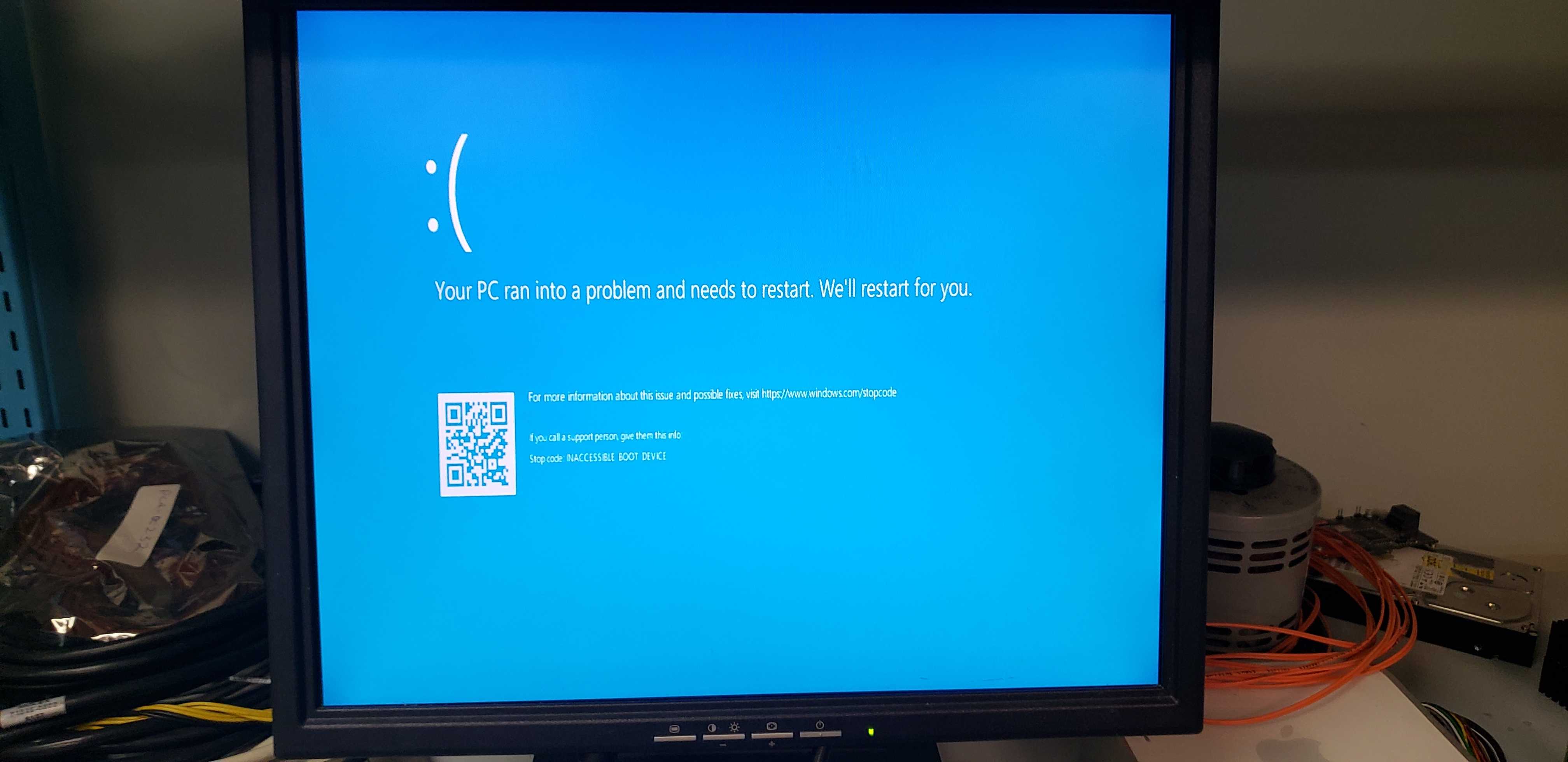 Inaccessible boot device error in windows 11/10