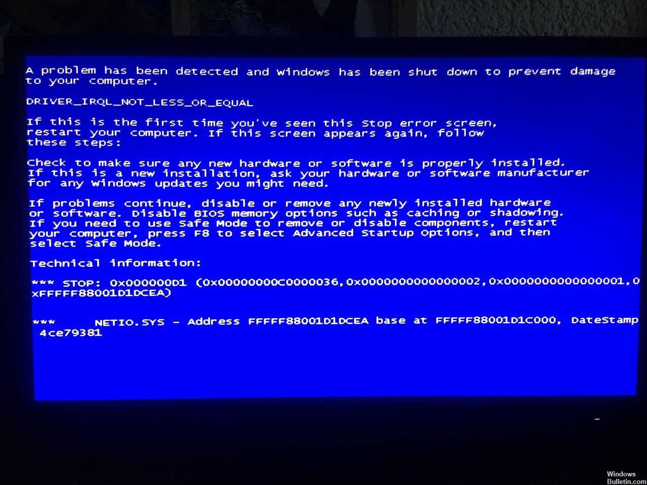 Netio sys синий экран windows 10: ошибка систем сервис эксепшен