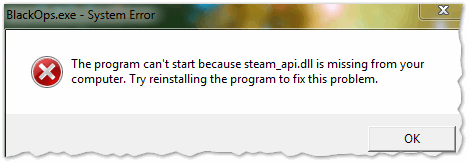 Не удалось обнаружить steam_api.dll – как исправить?