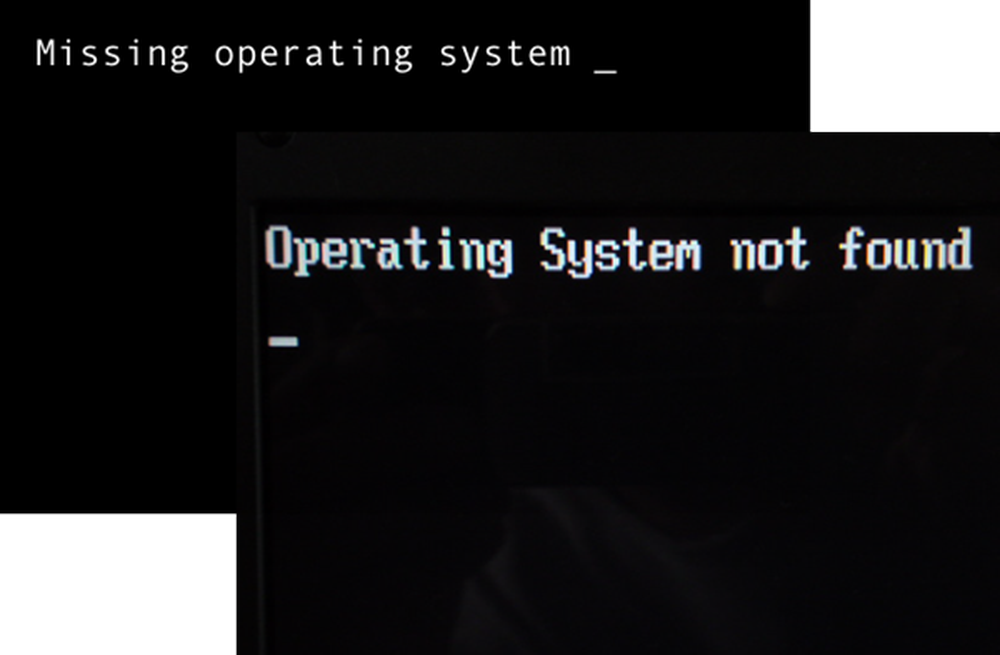 Missing operating system (windows 7)