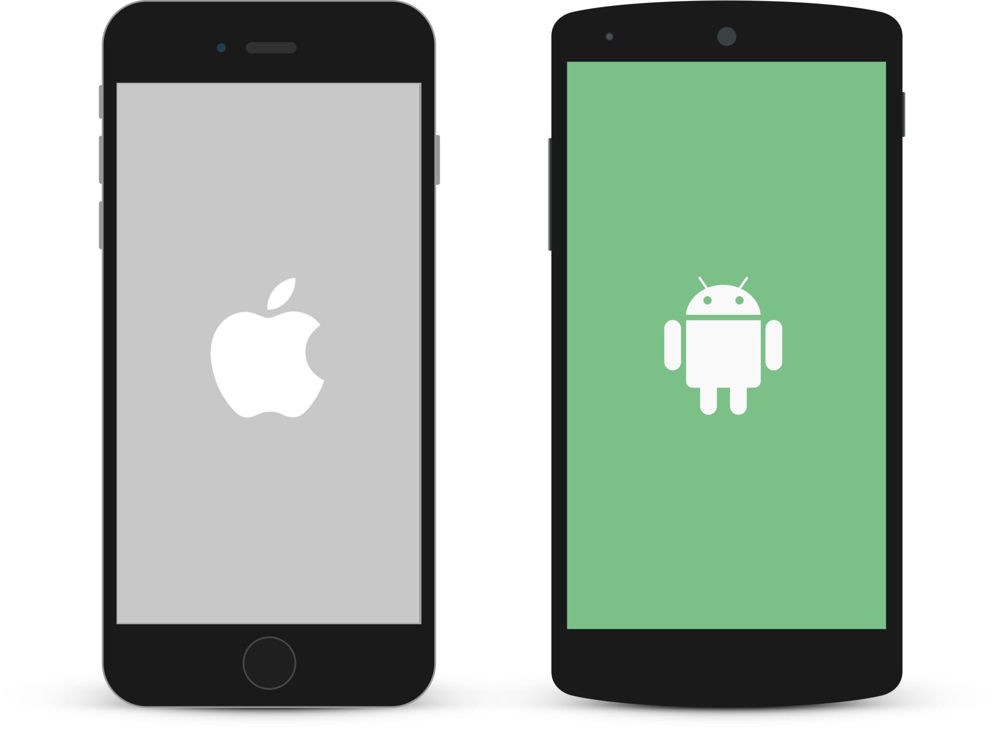 Андроид рисунок телефон. Мобильное приложение IOS. Мобильные телефоны IOS Android. Смартфон логотип. Андроид и айфон.