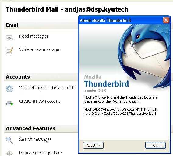 Thunderbird перевод. Почтовый клиент Thunderbird. Тандерберд почта. Автоответ в Тандерберд. Автоматический ответ в Mozilla Thunderbird.